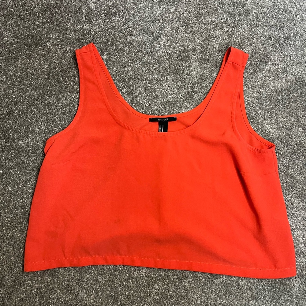 Forever 21 Coral crop top